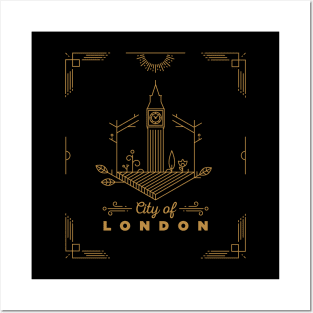 London City Monogram Posters and Art